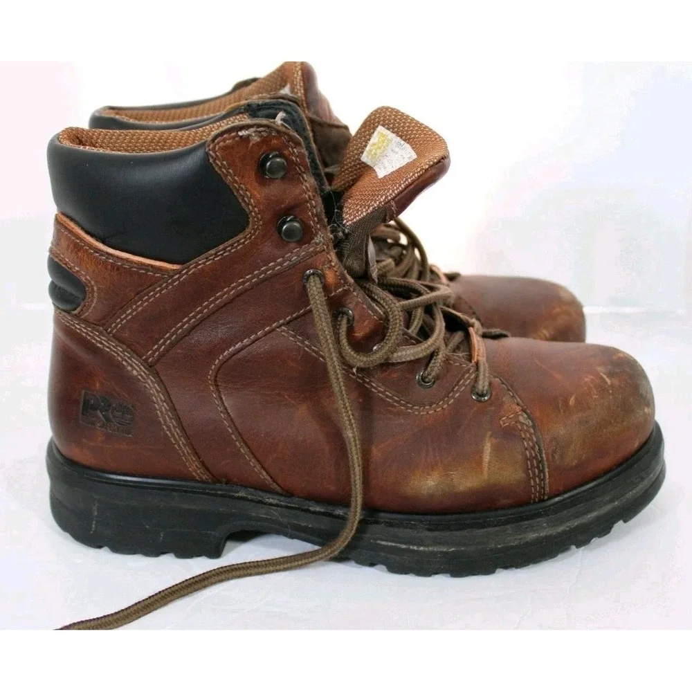 Timberland PRO 8 M Womens Brown Rigmaster Work Boots EH Alloy Safety Toe 88117